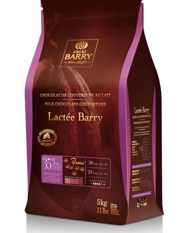 Шоколад молочный кувертюр LACTEE BARRY 35% Cacao Barry 5кг