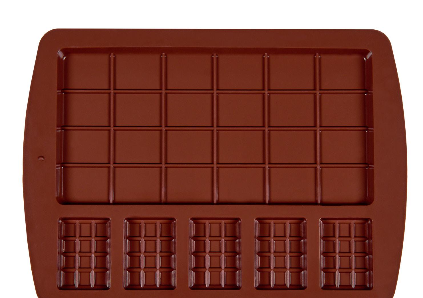 Форма силиконовая для шоколада "Плитки микс 6 в 1"